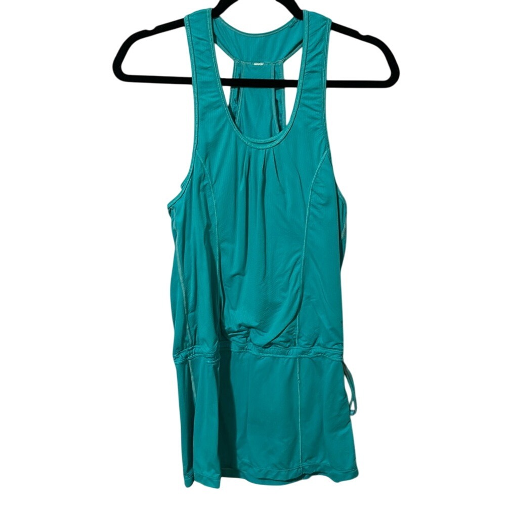 Vintage Lululemon‎ Teal Mini Dress Racerback Tank Sleeveless